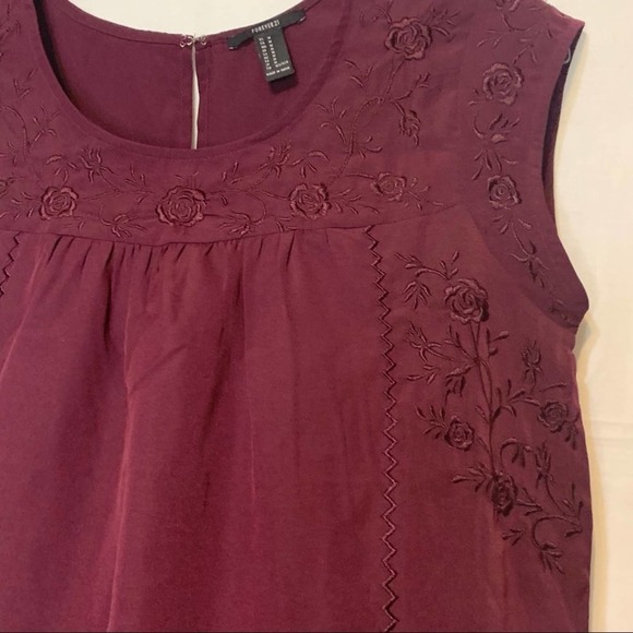 Forever 21 Purple Blouse Medium - Picture 5 of 7